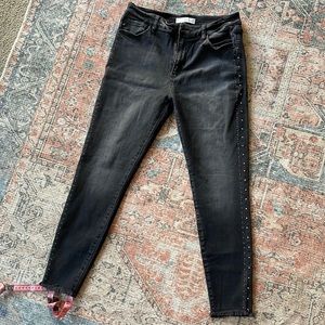 Kancan Embellished Heather Black 15/31
